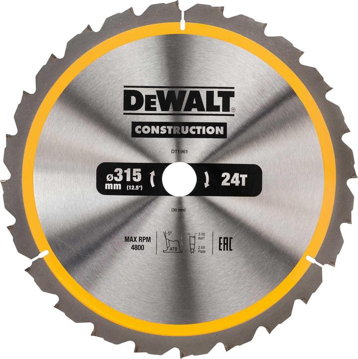 Produktbild DeWalt Kreissäge 315x30mmx24z