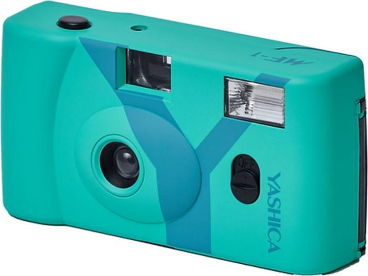 Actual product image Yashica MF-1 Snapshot Art Camera Y Edition Turquoise with 1 Film 400/24