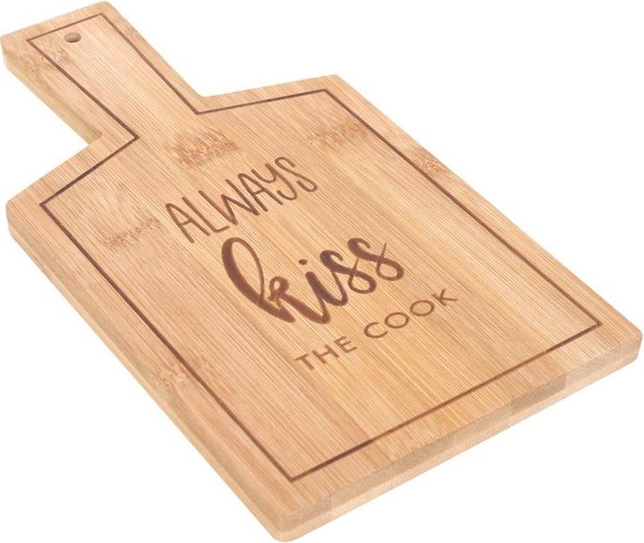 Actual product image Something Different Kiss The Cook Bamboo Chopping Board
