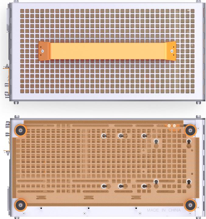 Produktbild Jonsplus MATX Handle Case Z20 - White-Orange (mATX)