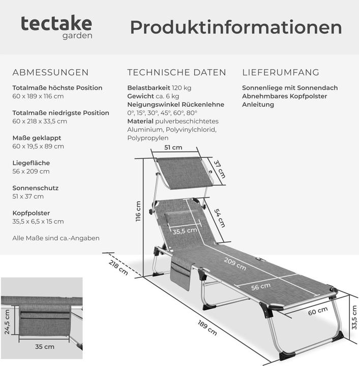 Immagine prodotto tectake Aurelie (218 cm)