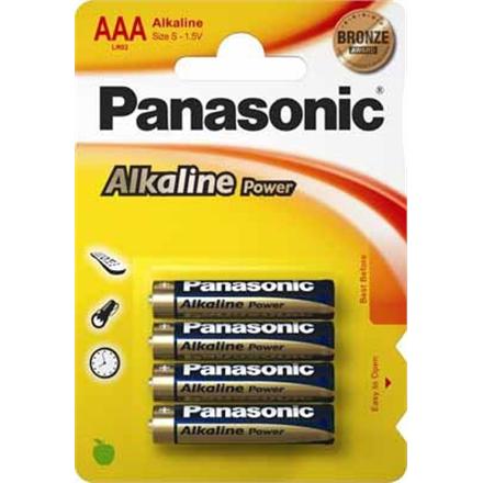 Image du produit Panasonic L'énergie alcaline (4 pcs, AAA / LR03 / Micro / R03 / AM4 / MN2400 / KR03)