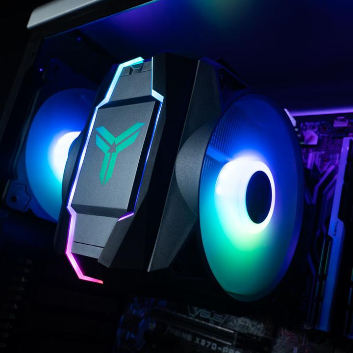 Actual product image Jonsbo CR-1100 CPU Cooler, ARGB - 2x 120mm (112 mm)