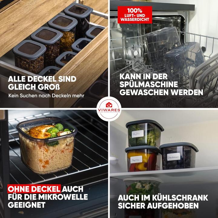 Actual product image Viwares 6er-Set Vorratsdosen (7.20 l)