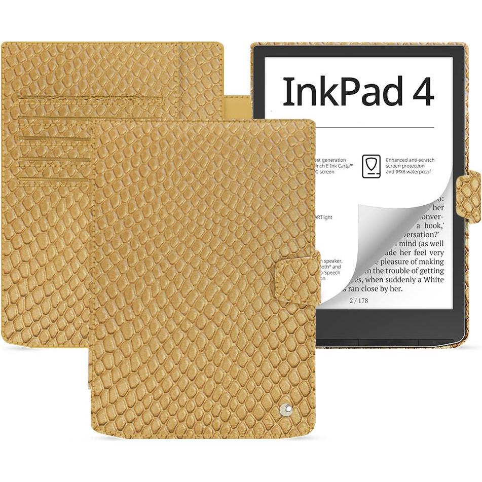 Noreve Lederschutzhülle PocketBook InkPad 4 (Pocketbook InkPad 4), eReader Zubehör, Beige