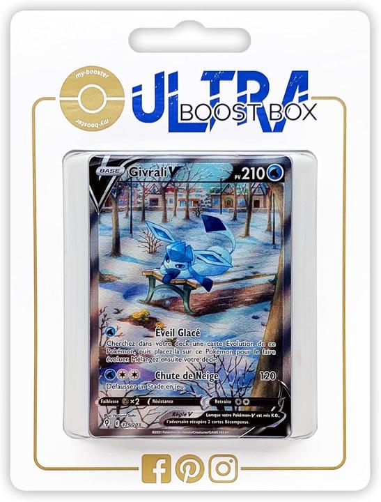 Produktbild My-booster Givrali V Glaceon V 175/192 Alternative Full Art Ultraboost X Sword and Shield 7 Celestial Evolution (Französisch, Booster Pack)