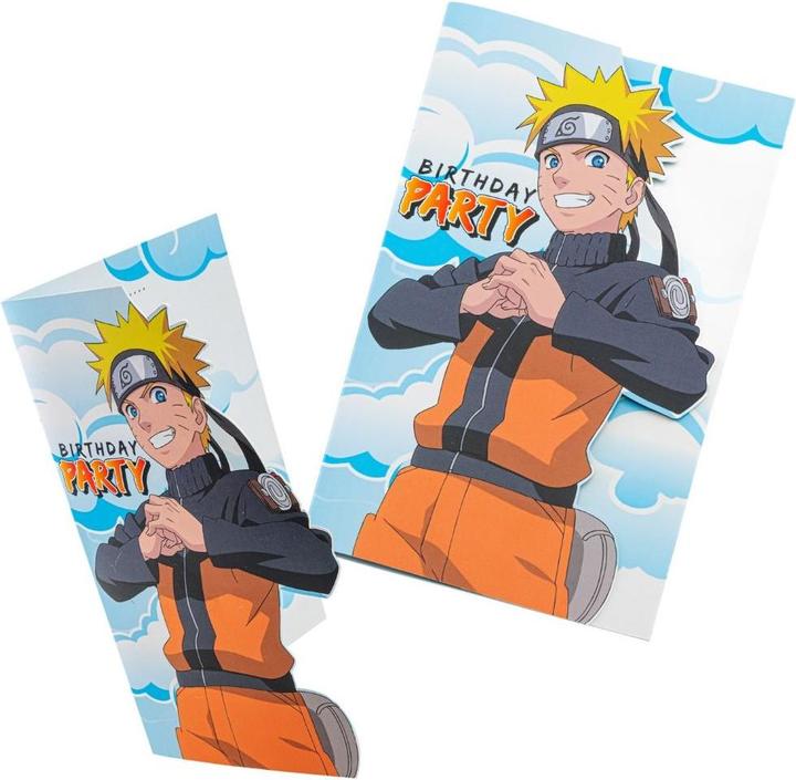 Produktbild Dragon Ball EinladungsSet Naruto (8 Stk.)