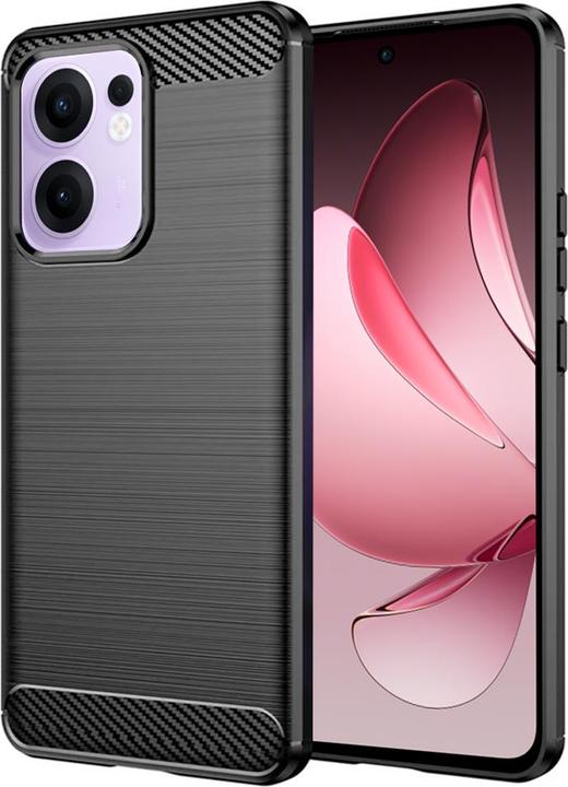 Actual product image Techsuit - Carbon Silicone - Oppo Reno13 F 4G / Reno13 F 5G / Reno13 FS 5G - Black