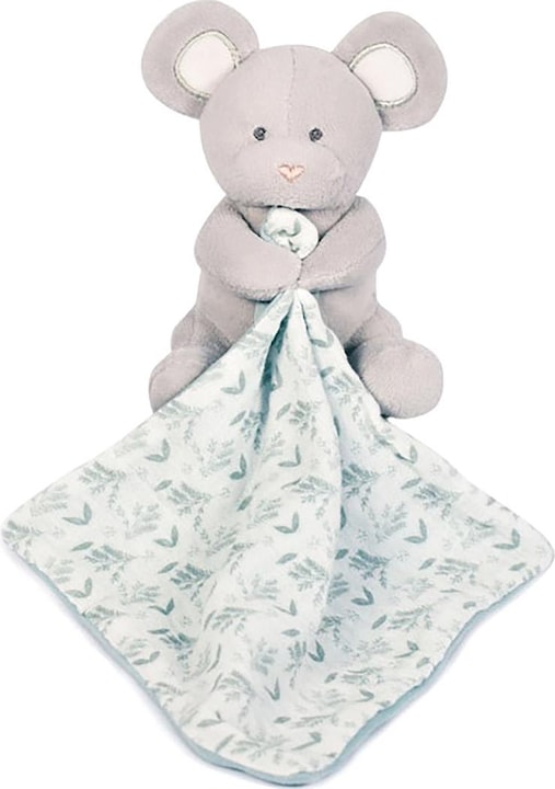 Doudou et Compagnie Organic mouse with cuddle cloth,olive green 15cm