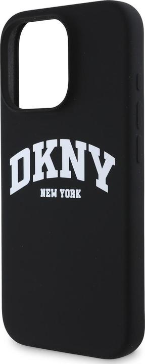 Actual product image DKNY DKHMP16XSNYACH iPhone 16 Pro Max 6.9" czarny/black hardcase Silicone White Printed Logo MagSafe (Apple iPhone 16 Pro Max)