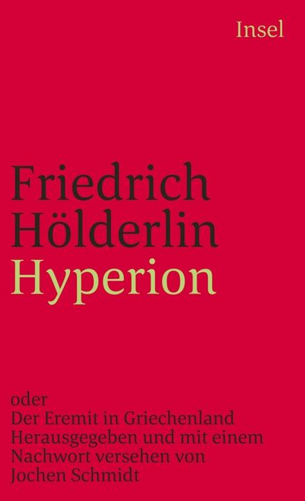 Actual product image Hyperion oder Der Eremit in Griechenland (German, Friedrich Hoelderlin, 1979)