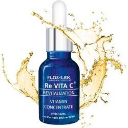 Immagine prodotto Floslek Re Vita C 40+ concentrato vitaminico sotto gli occhi per il collo e la scollatura 15ml (Gel per la cura degli occhi, 15 ml, Giorno + Notte)