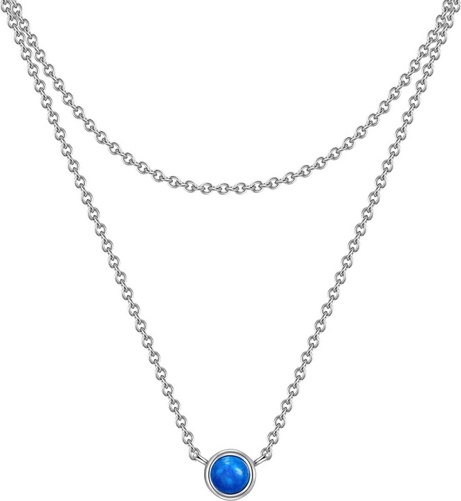 Produktbild Glanzstücke München Damen Sterling Silber Lapislazuli silber 42,0/36,0 cm Basiskette + 5,0 cm Verläng - 29884 (Sterling Silber)