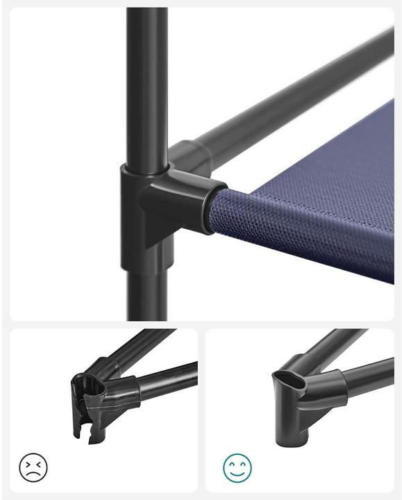 Image du produit Songmics Regal mit 3 hochrollbaren Türen 150 x 175 cm, Grau