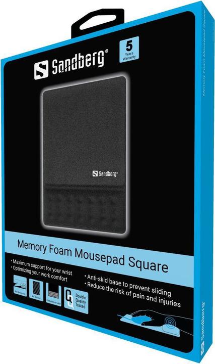 Actual product image Sandberg Memory Foam Mouse Pad Square (S)