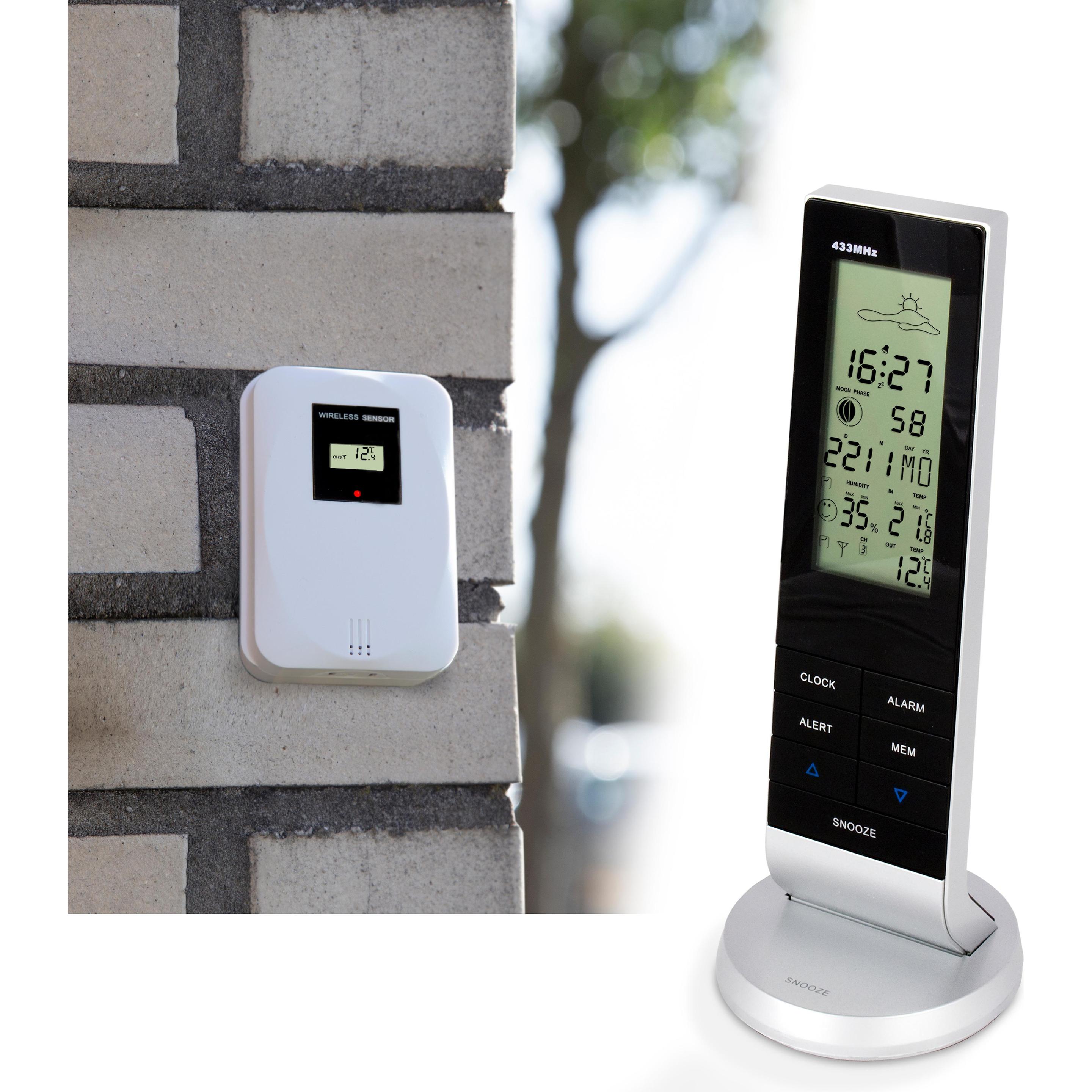 Thumbnail - Alecto Ws-1150, Wetterstation, Silber, Schwarz