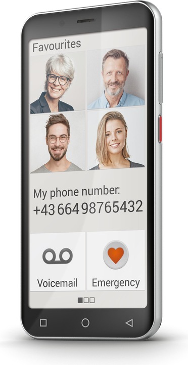 Produktbild Emporia Smart 5 mini (64 GB, Schwarz, 4.95", Single SIM, 13 Mpx, 4G)