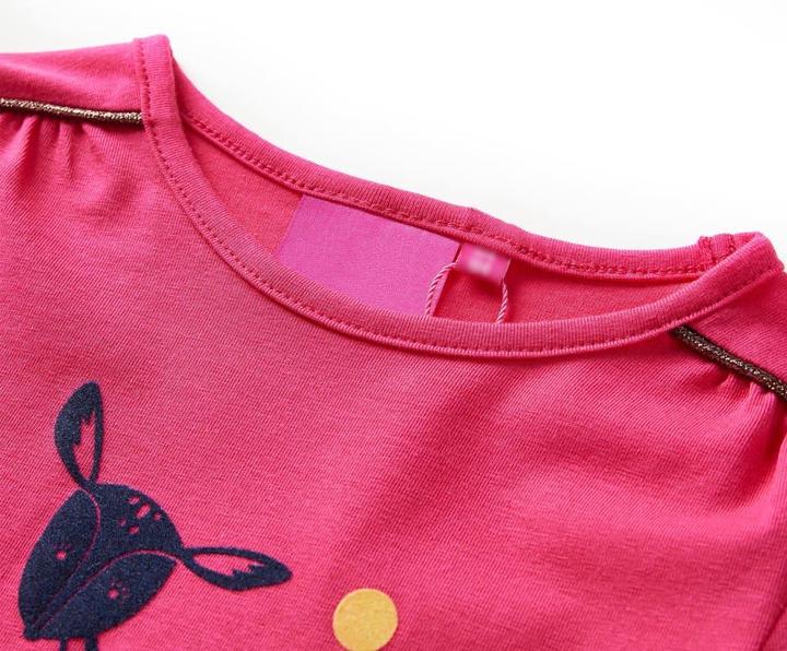 Immagine prodotto VidaXL Camicia a maniche lunghe per bambini rosa acceso 116,Materiale: 95% cotone (116)
