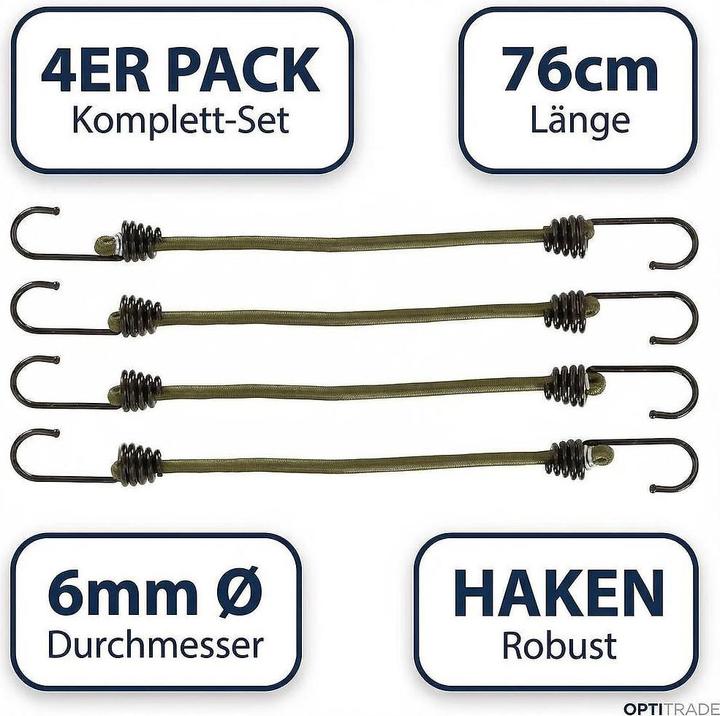 Actual product image Trespass BUNGEE CORD - elastic (set of 4)