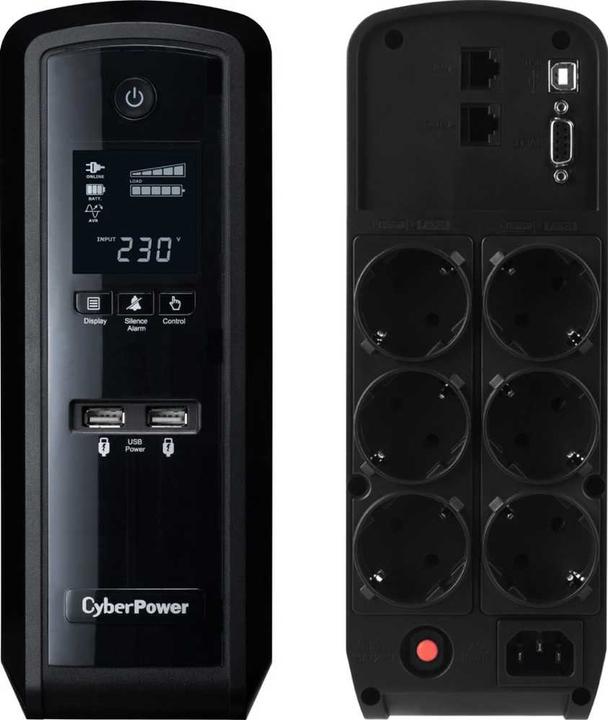 Actual product image Cyberpower PFC SineWave LCD GP 1350VA/810W (1350 VA, 780 W, Line-interactive UPS)