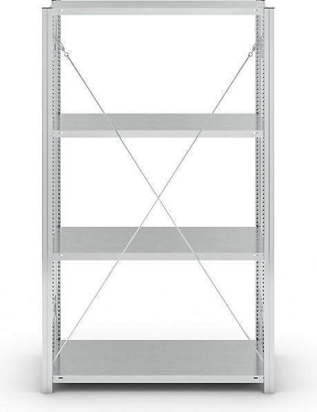 Actual product image eurokraft pro Shelf plug-in rack, galvanized