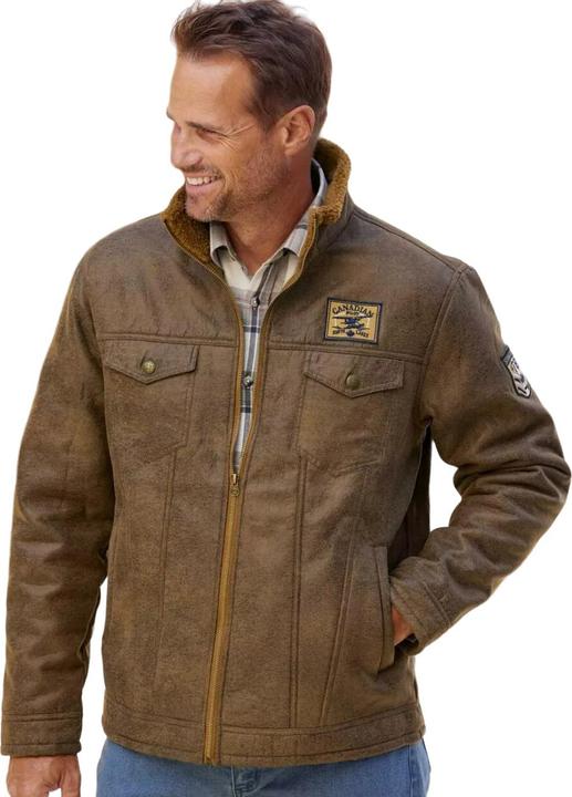 Produktbild Atlas For Men Pilotenjacke in Wildlederoptik mit Teddyfutter (3XL)