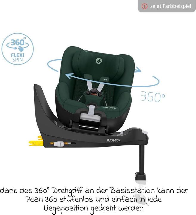 Actual product image Maxi-Cosi Reboarder Reboarder-Kindersitz Pearl 360 drehbar ab (Reboarder, ECE R129/i-Size Standard)