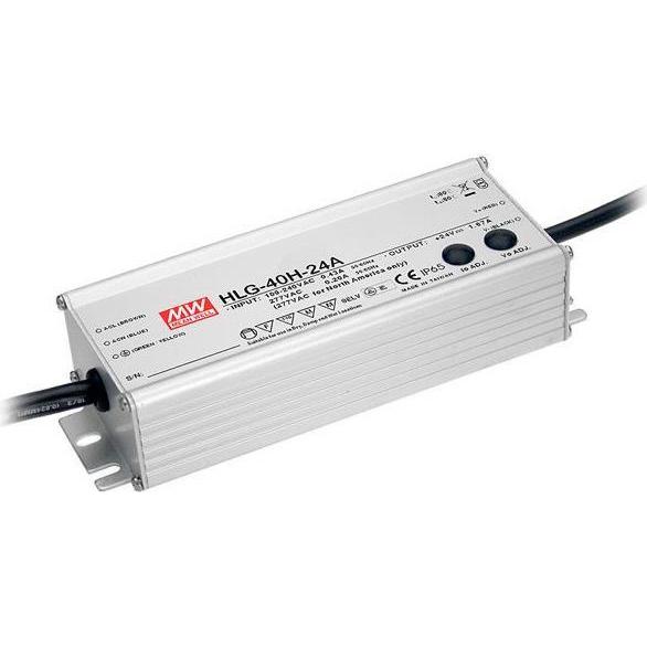 MeanWell, Zubehör Beleuchtung, LED-Netzteil 40W / 12V IP67