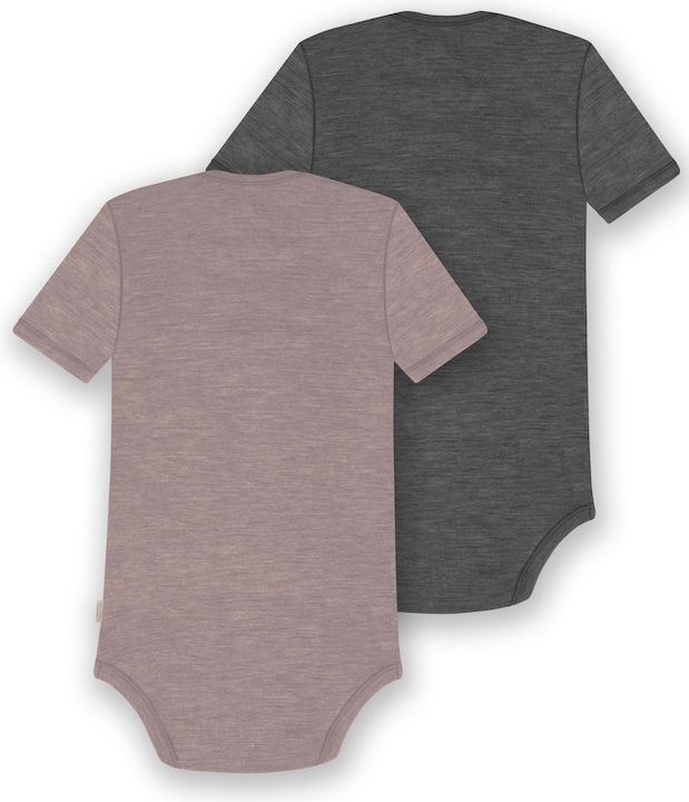 Produktbild Normani 2er Set Baby Merino Body Kurzarm „Tauranga" - 9297 (92)