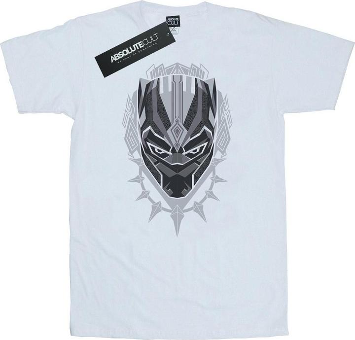 Actual product image Mens Black Panther Head T-Shirt (XXL)