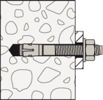 Actual product image Fischer Wedge anchor (1 pcs.)