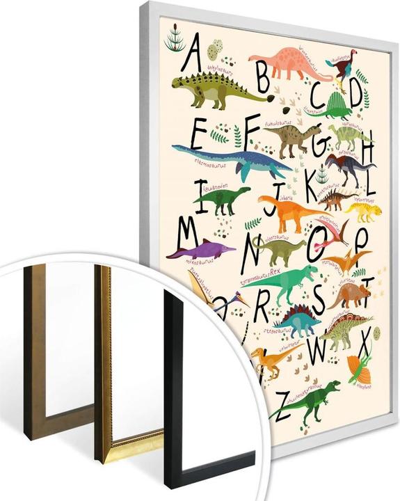 Produktbild Trenddeko Dinosaurier Alphabet (60 x 80 cm)