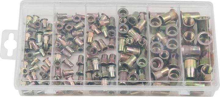 Produktbild KS Tools Sortiment Gewindenieten, Stahl, M3x9mm-M10x21mm, 150-tlg