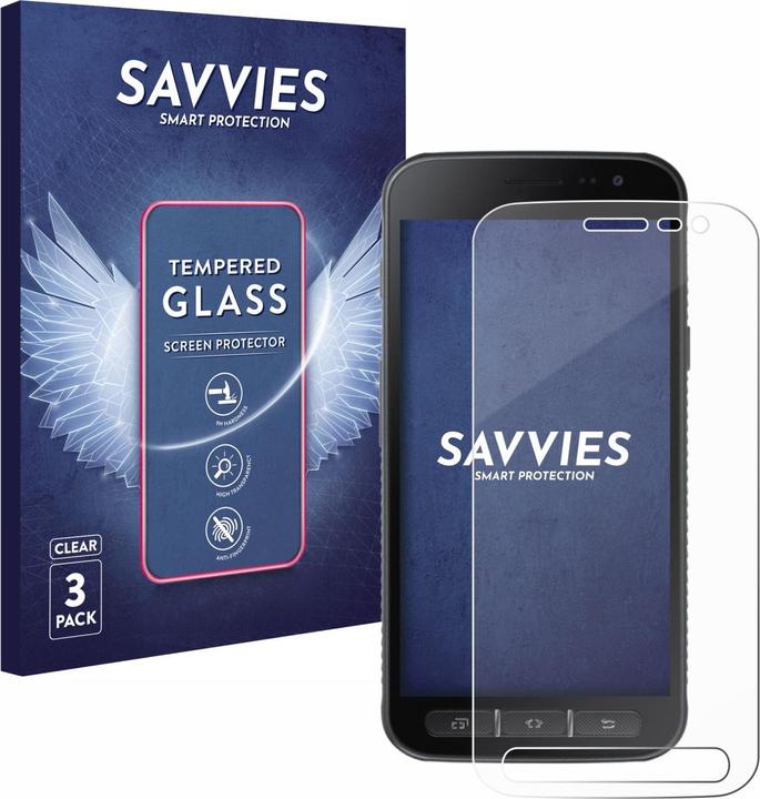 Image du produit Savvies Verre Trempé Protection Écran (3 pièce(s), Samsung Galaxy Xcover 4s)