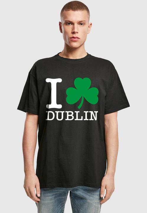 Produktbild Merchcode I Heart Dublin Shamrock Heavy Oversize Tee - 197389 (L)