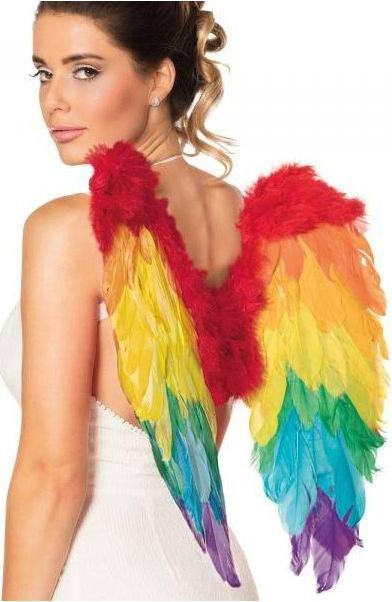 Actual product image Fasnacht Angel wings rainbow