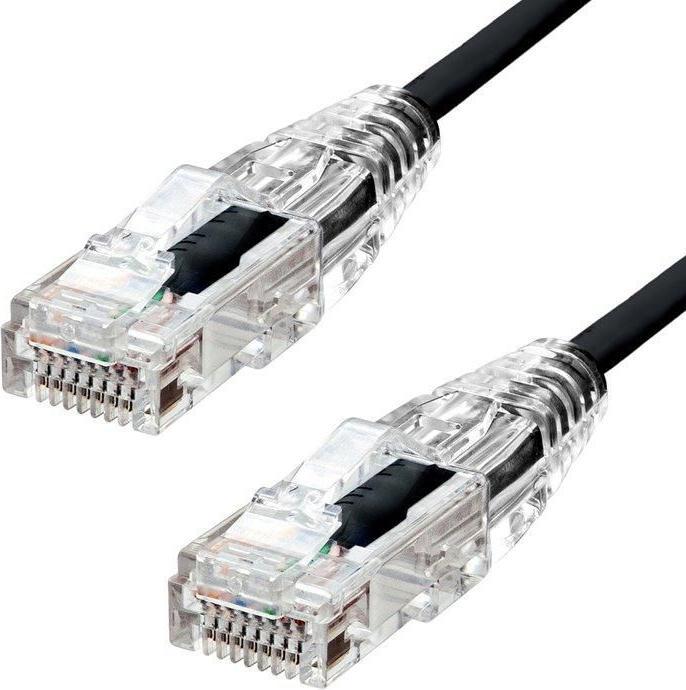 ProXtend Slim U/UTP CAT6 LSZH AWG 28 Nero 30CM (U/UTP, CAT6, 0.30 m)
