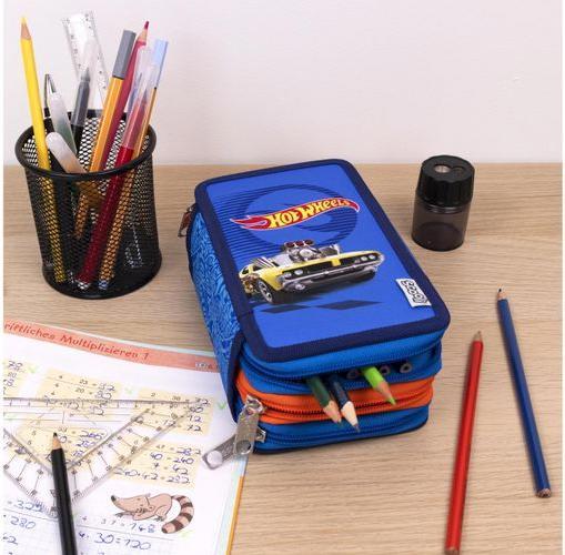 Produktbild Scooli Etui Tripledecker Hot Wheels