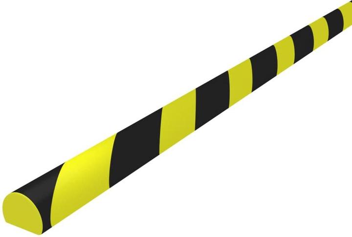 Actual product image vidaXL Kantenschoner Gelb & Schwarz 4x3x100 cm PU,Farbe: Gelb und