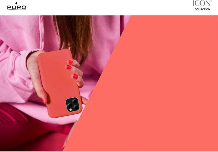 Image du produit Puro Icon Cover iPhone 11 Pro Max marron-gris (Apple iPhone 11 Pro Max)