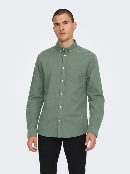 Image du produit Only & Sons Slim Fit Button-Down Col Chemise Oxford (XXL)
