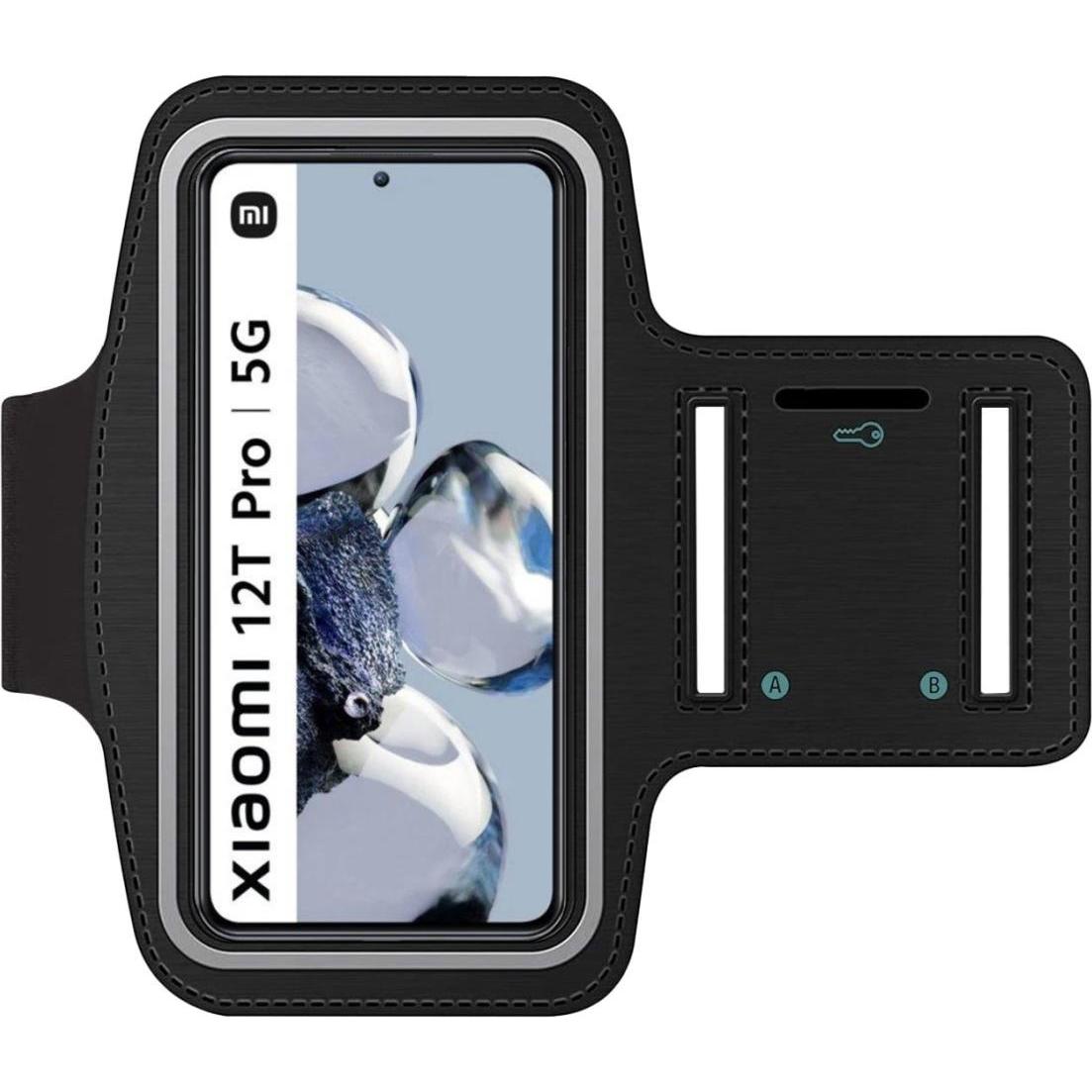 SmartFitness Xiaomi 12T Pro Handy Sport Armband, Smartphone Sportarmband, Schwarz