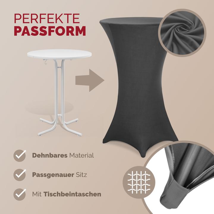 Produktbild Detex 5x Stehischhussen (Ø 60 cm)