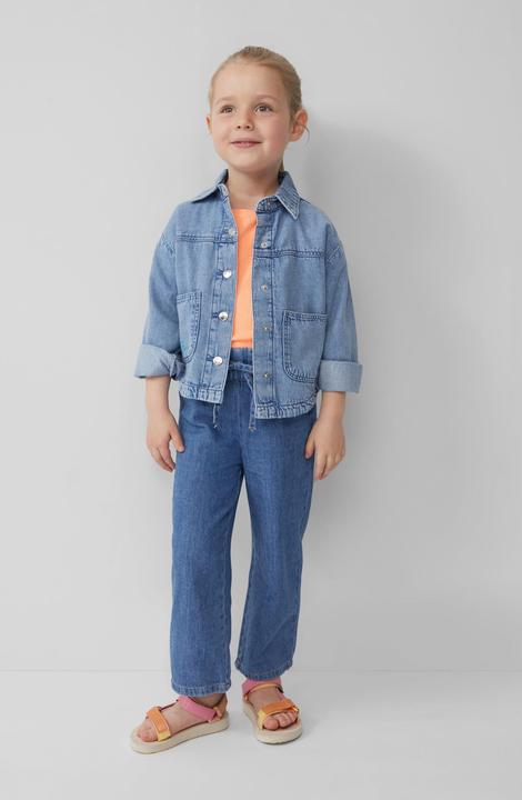 Actual product image S.Oliver Indoor-Jacke Jeanshemd mit Used-Effekt und Stickerei (122)