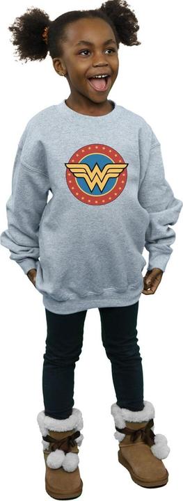 Produktbild Wonder Woman Circle Logo Sweatshirt Mädchen (128)