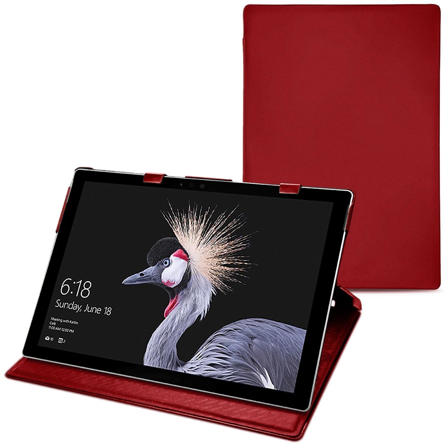 Noreve Lederschutzhülle (12.30", Microsoft), Notebooktasche, Rot