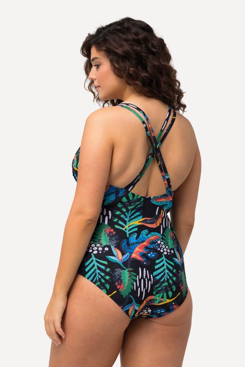 Image du produit Ulla Popken Maillot de bain à paillettes, avec bonnets souples et armatures. Matières recyclées (42)