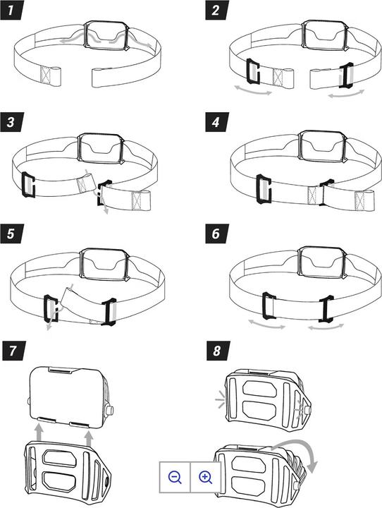 Image du produit Forclaz Fixation pour lampe frontale HL900 V2 Hybrid
