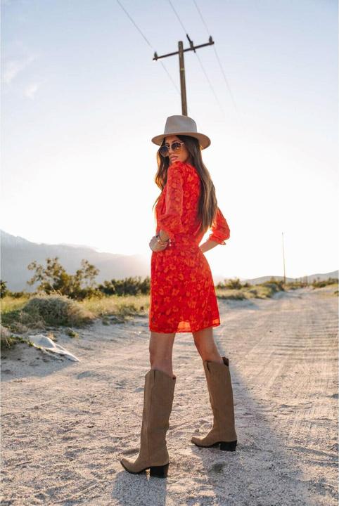 Actual product image Freeman T. Porter 's dress freean t porter juna blurred flowers (M)