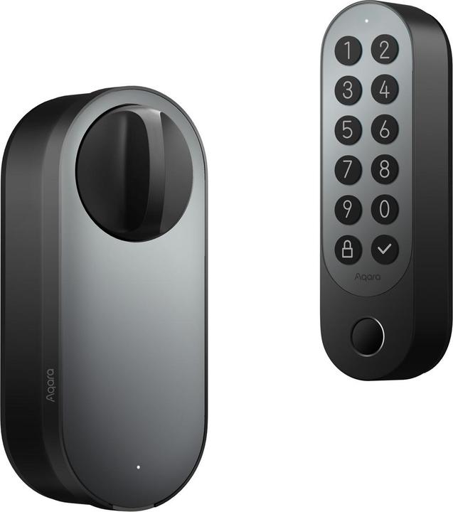Productafbeelding Aqara Smart Lock U200 zwart, EL-D02E (Sleutel, Vingerafdruk, Bluetooth, Smartphone, Elektronische cijfercombinatie, Sleutelkaart)